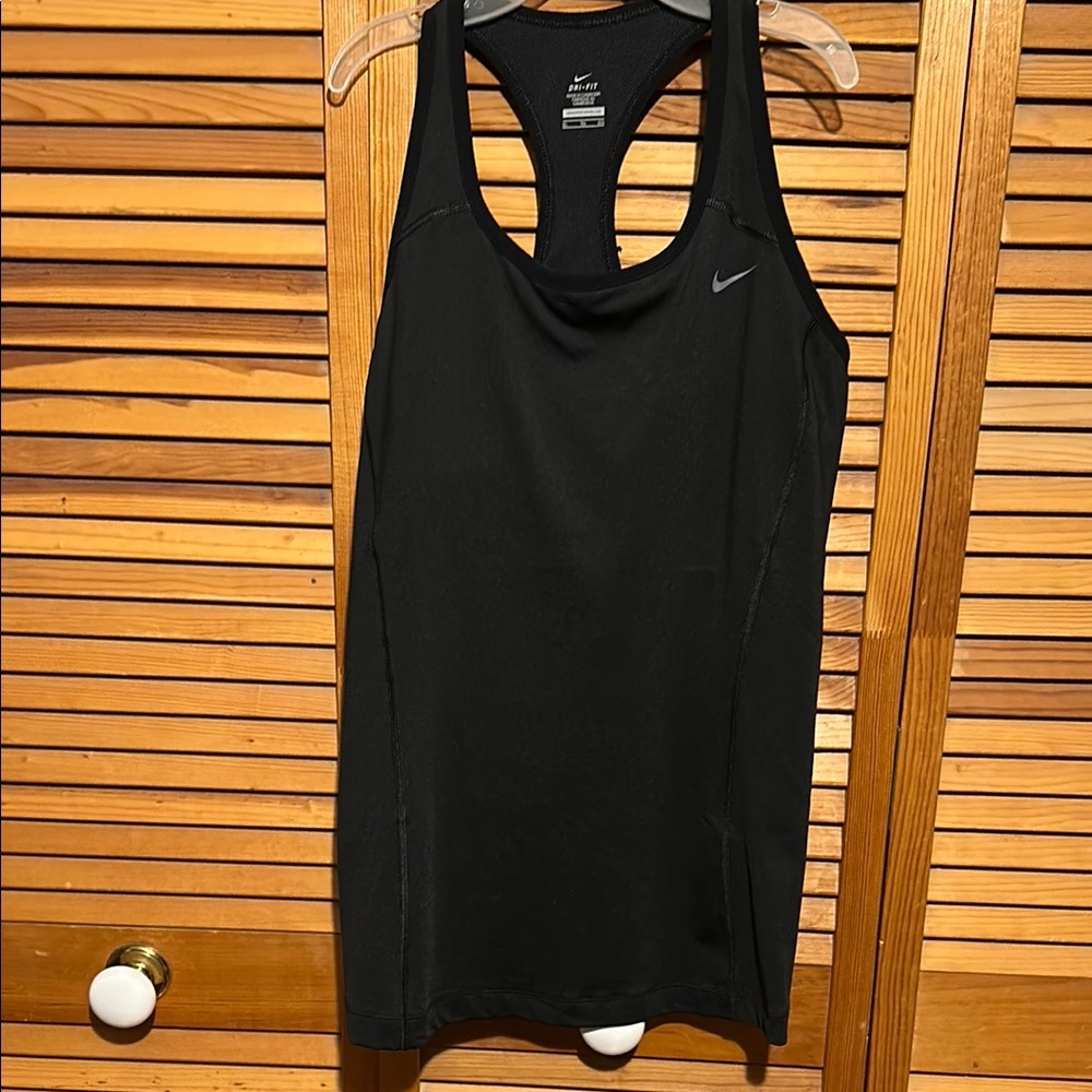 Nike Black Racerback dry fit padded Tank Top